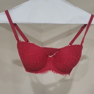 Victoria's Secret Red Lace Bra